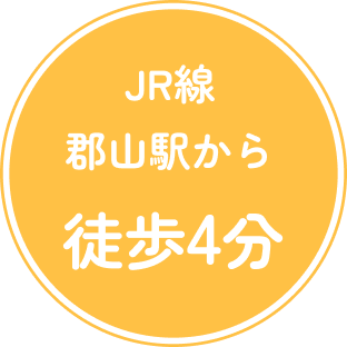 JR郡山駅から