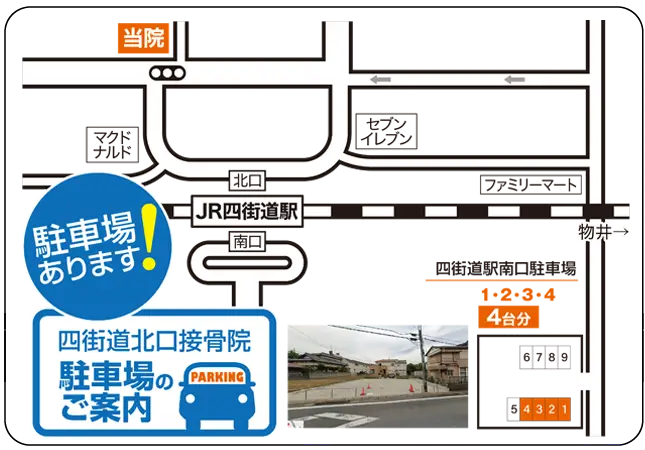 四街道北口接骨院マップ